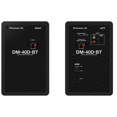 Pioneer DJ DM-40D-BT fekete Bluetooth csatlakozású monitor hangfalpár