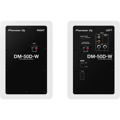 Pioneer DJ DM-50D-W fehér asztali monitor hangfalpár