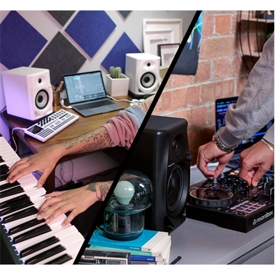Pioneer DJ DM-50D-W fehér asztali monitor hangfalpár