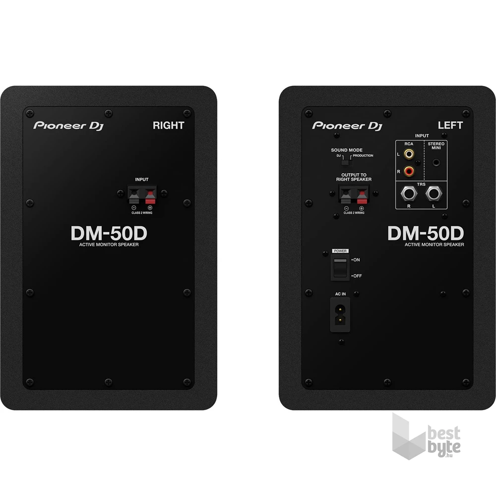 Pioneer DJ DM-50D fekete asztali monitor hangfalpár