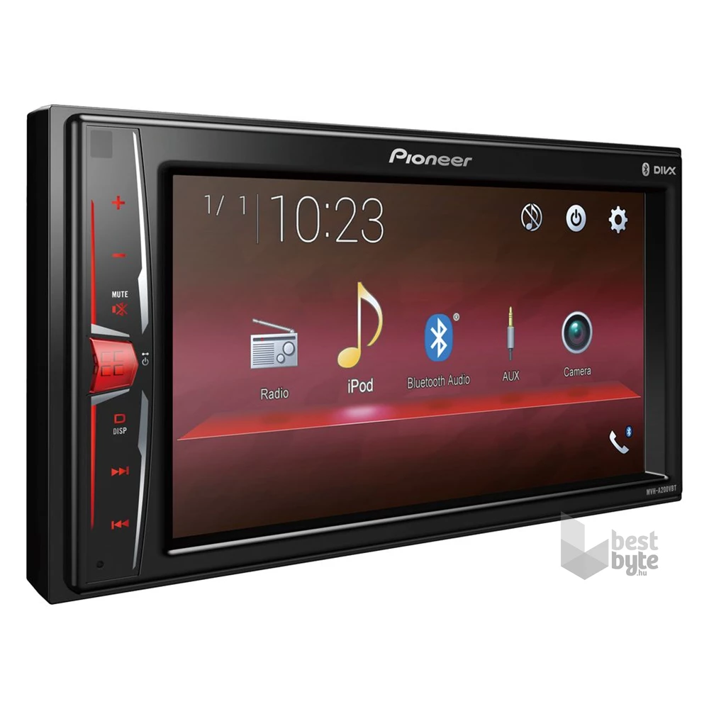 Pioneer MVH-A200VBT 6,2" LCD-s Bluetooth/USB/MP3 autóhifi fejegység