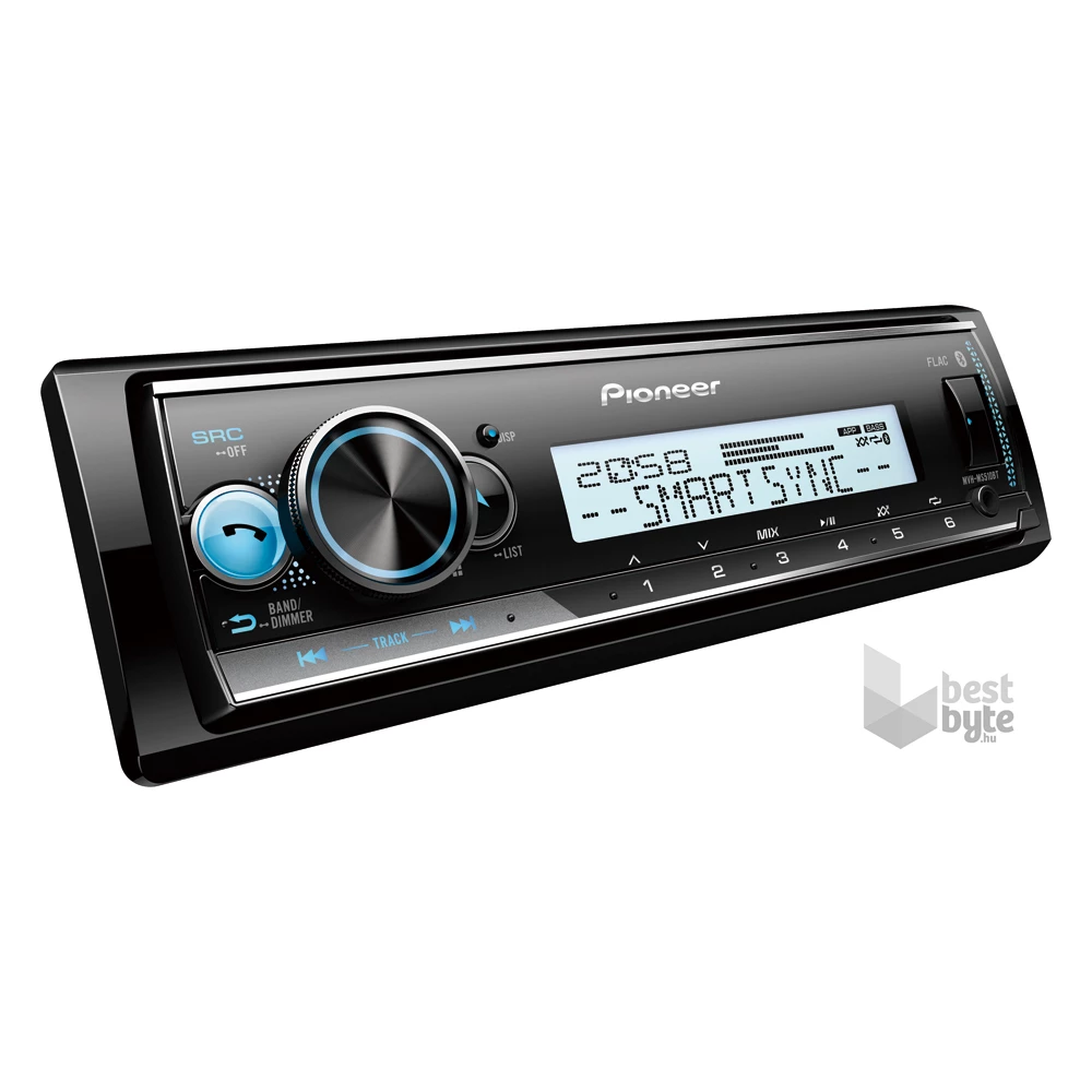 Pioneer MVH-MS510BT mechanika nélküli hajós fejegység