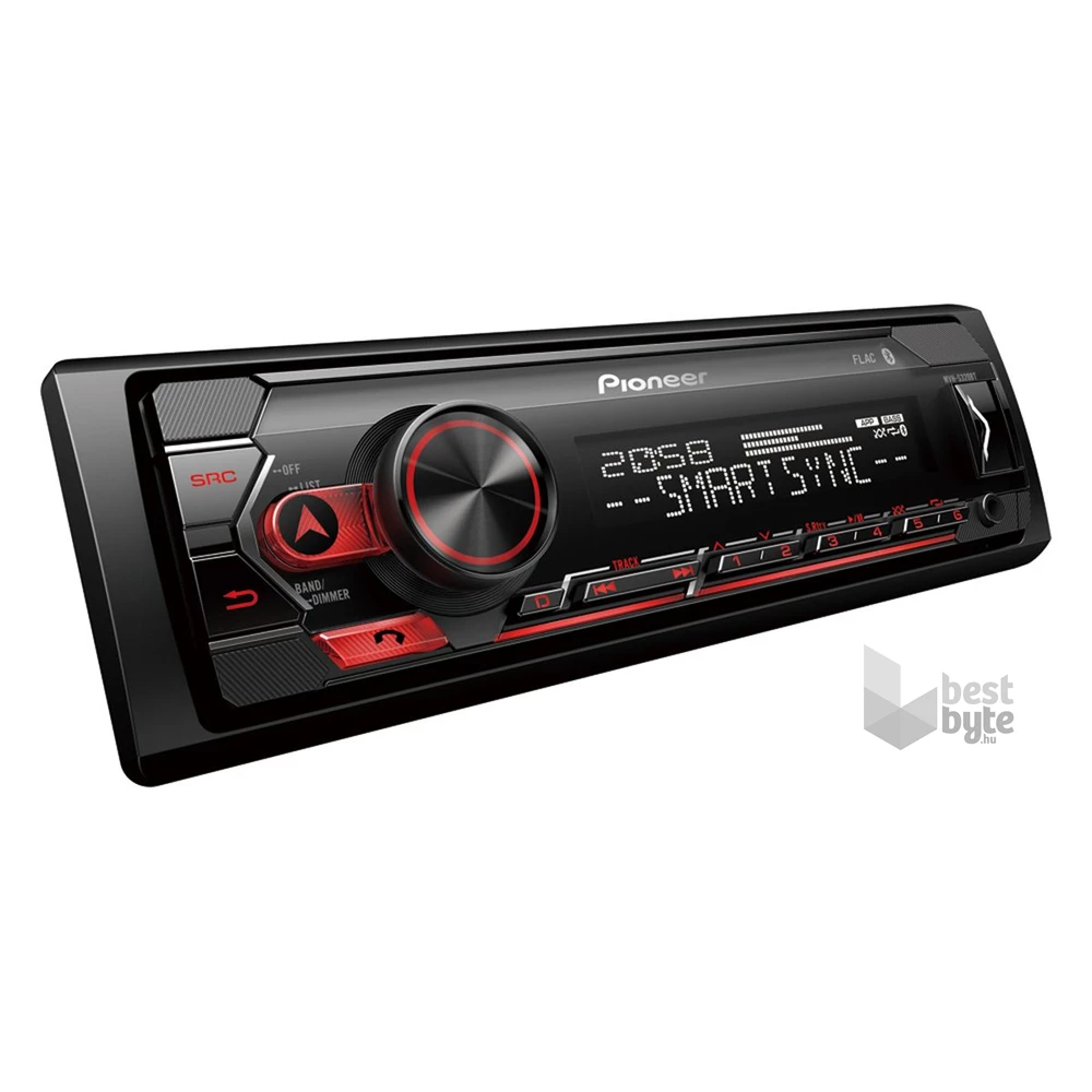 Pioneer MVH-S320BT mechanika nélküli Bluetooth/USB autóhifi fejegység