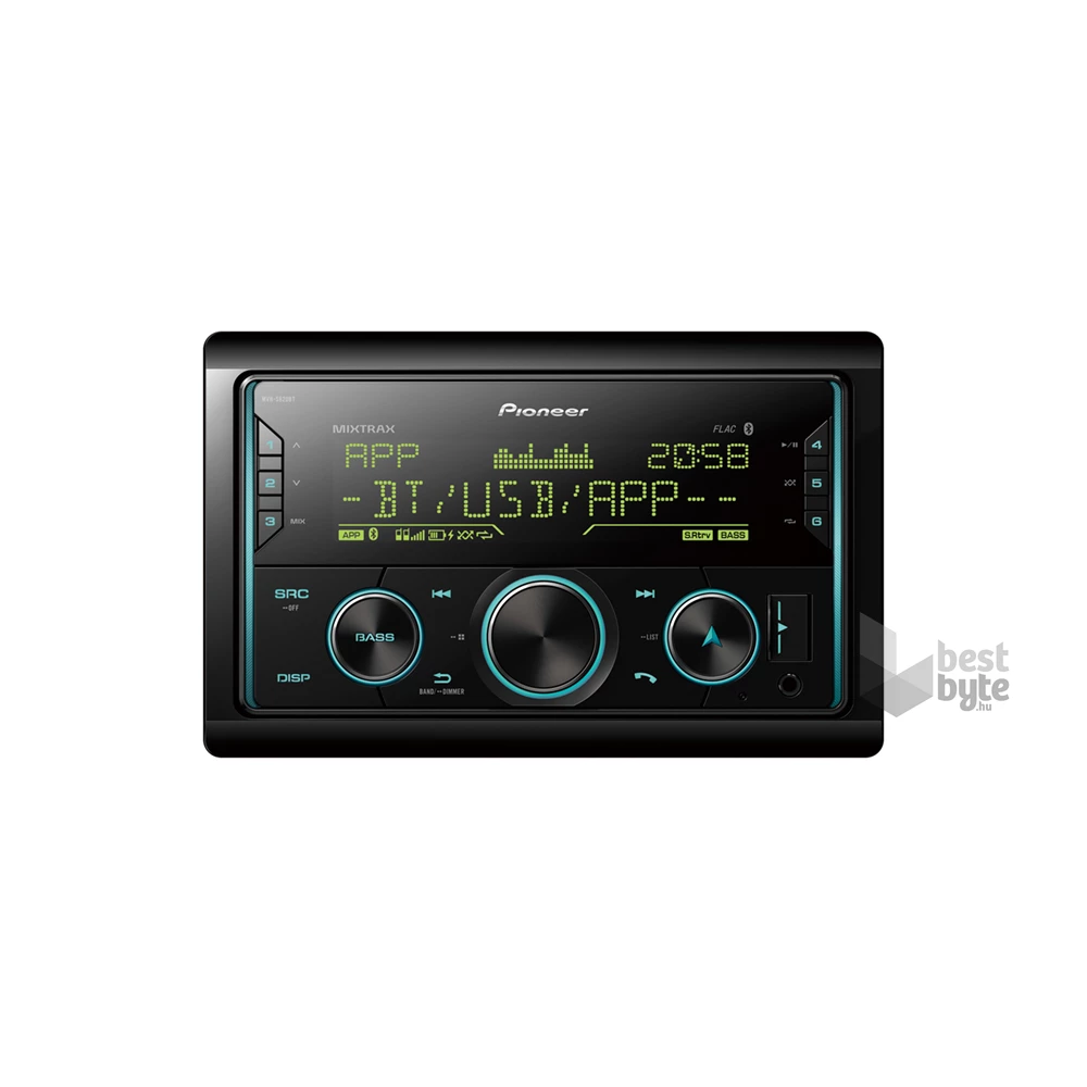 Pioneer MVH-S620BT mechanika nélküli autóhifi fejegység
