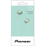 Pioneer SE-C3T-GR zöld mikrofonos fülhallgató