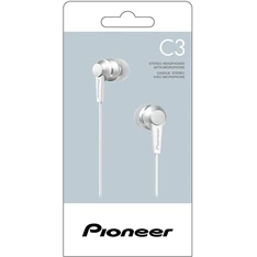 Pioneer SE-C3T-W mikrofonos fehér fülhallgató