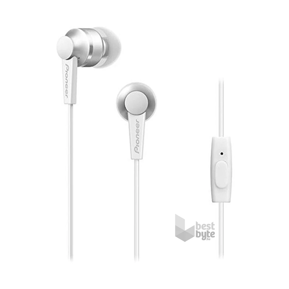 Pioneer SE-C3T-W mikrofonos fehér fülhallgató