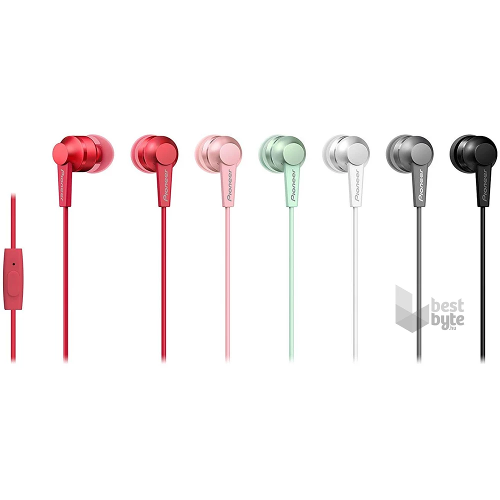 Pioneer SE-C3T-W mikrofonos fehér fülhallgató