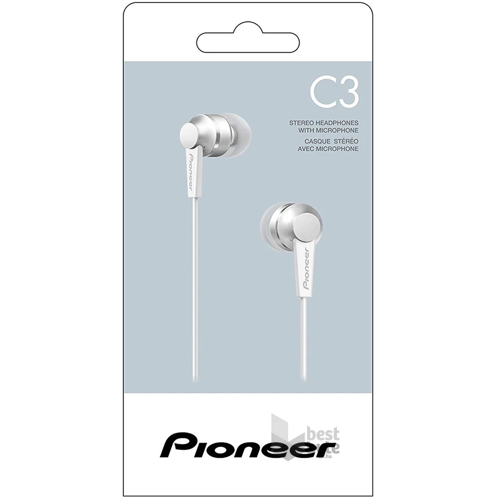 Pioneer SE-C3T-W mikrofonos fehér fülhallgató