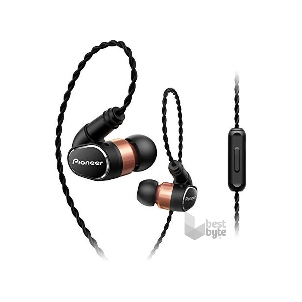 Pioneer SE-CH9T-K Hi-Res mikrofonos fekete fülhallgató