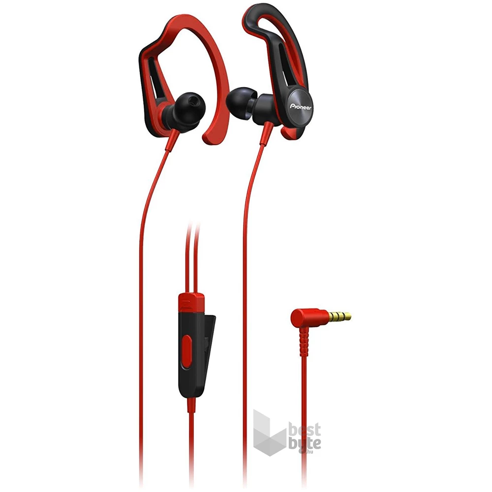 Pioneer SE-E5T-R piros cseppálló sport fülhallgató