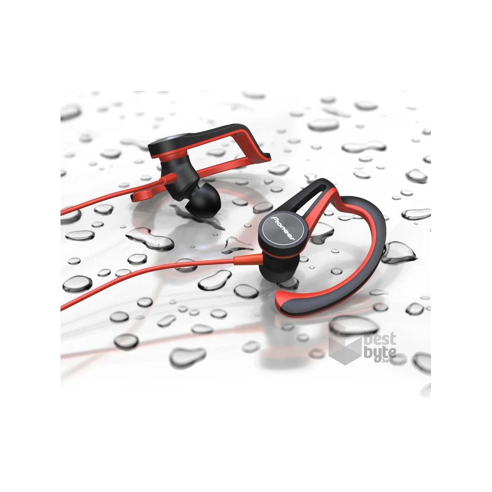 Pioneer SE-E5T-R piros cseppálló sport fülhallgató