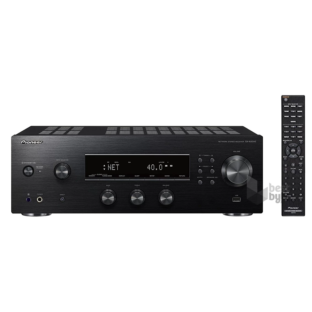 Pioneer SX-N30AE-B fekete hálózati lejátszó és sztereó erősítő