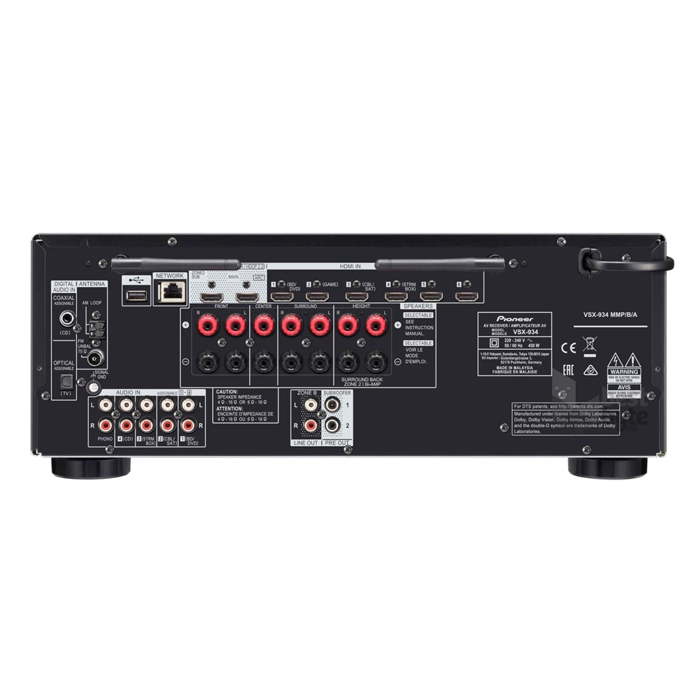 Pioneer VSX-934-B 7.2 csatornás fekete házimozi erősítő