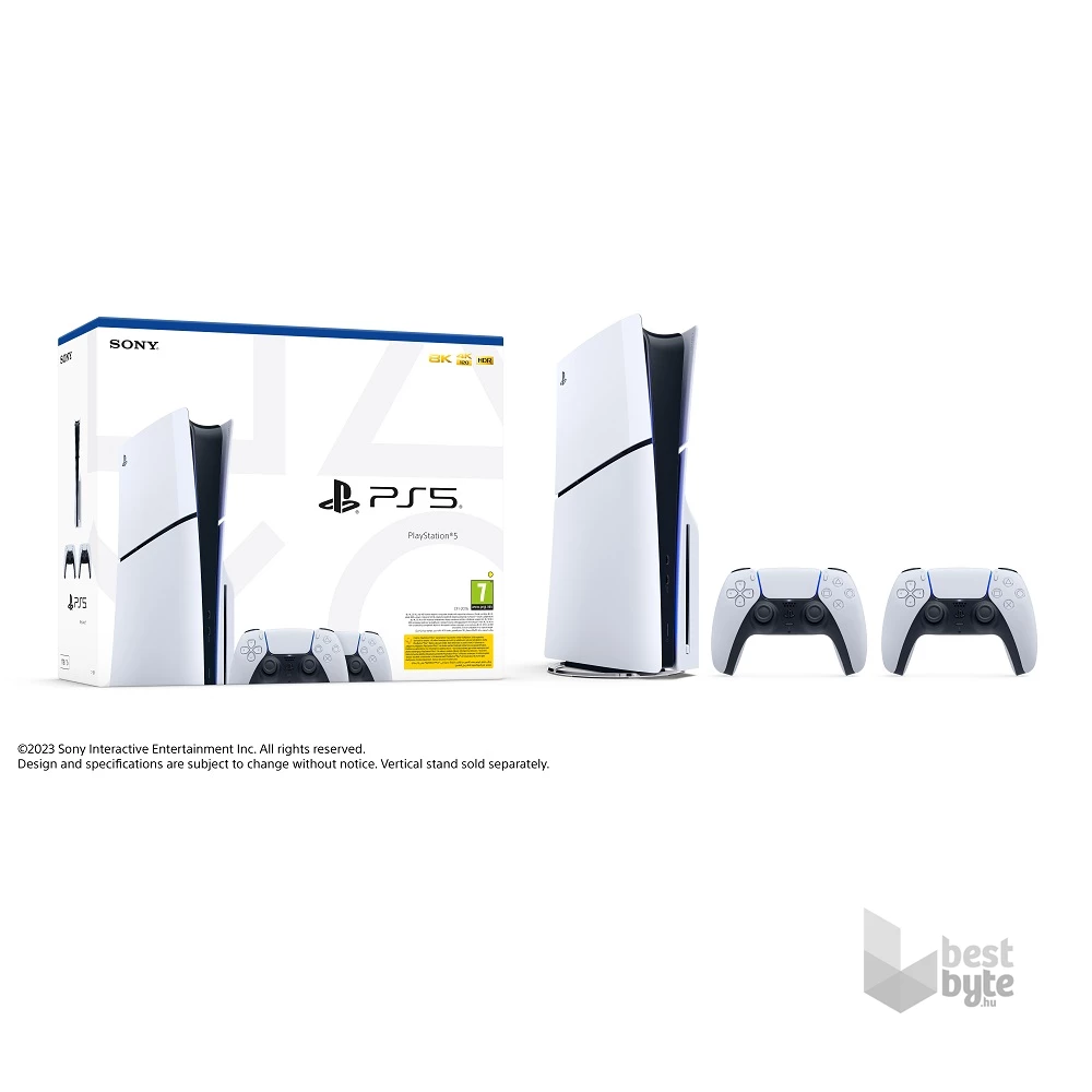 PlayStation®5 1TB játékkonzol (slim) + 2db DualSense™ vezeték nélküli kontroller