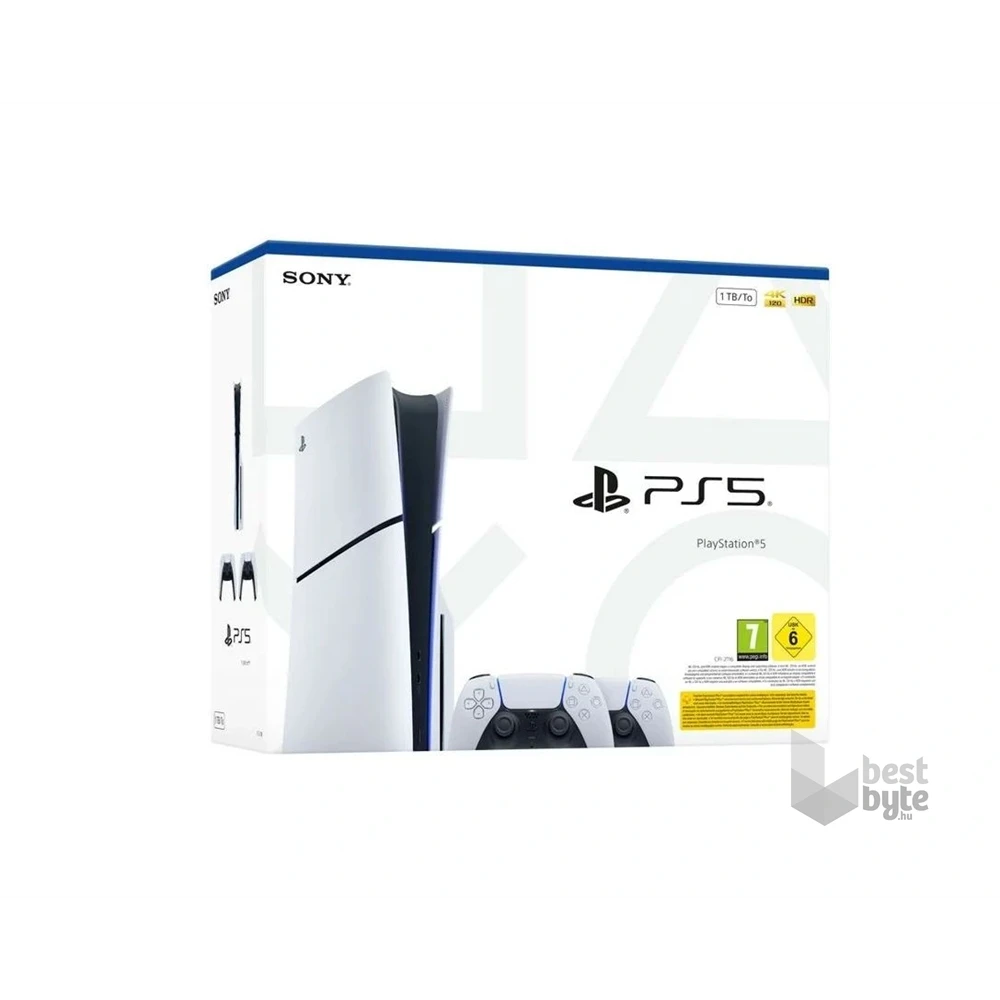 PlayStation®5 1TB lemezes (slim) E-Chassis játékkonzol + 2db DualSense™ vezeték nélküli kontroller