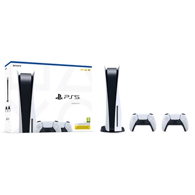 PlayStation®5 825GB játékkonzol + 2db DualSense™ vezeték nélküli kontroller