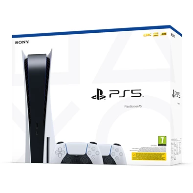 PlayStation®5 825GB játékkonzol + 2db DualSense™ vezeték nélküli kontroller