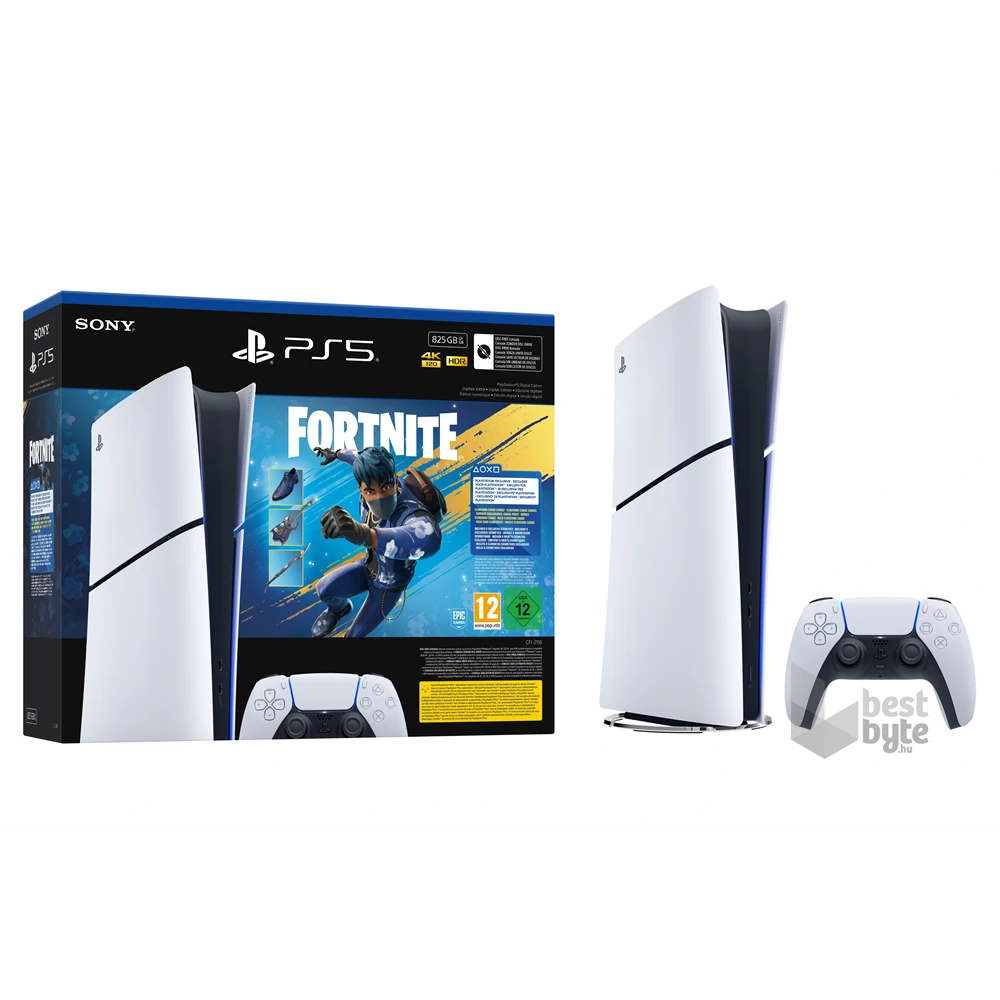 PlayStation®5 Digital Edition (slim) E-Chassis Fortnite Flowering Chaos Bundle játékkonzol csomag