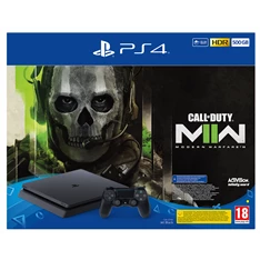 PlayStation 4 Slim 500GB fekete konzol + Call of Duty Modern Warfare 2