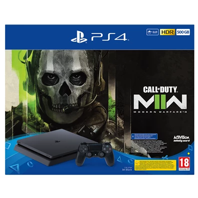 PlayStation 4 Slim 500GB fekete konzol + Call of Duty Modern Warfare 2