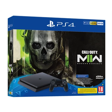 PlayStation 4 Slim 500GB fekete konzol + Call of Duty Modern Warfare 2