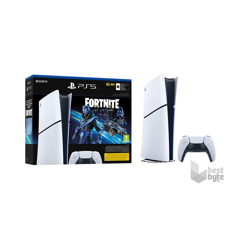 PlayStation®5 1TB Digital Edition (slim) Fortnite Bundle játékkonzol csomag