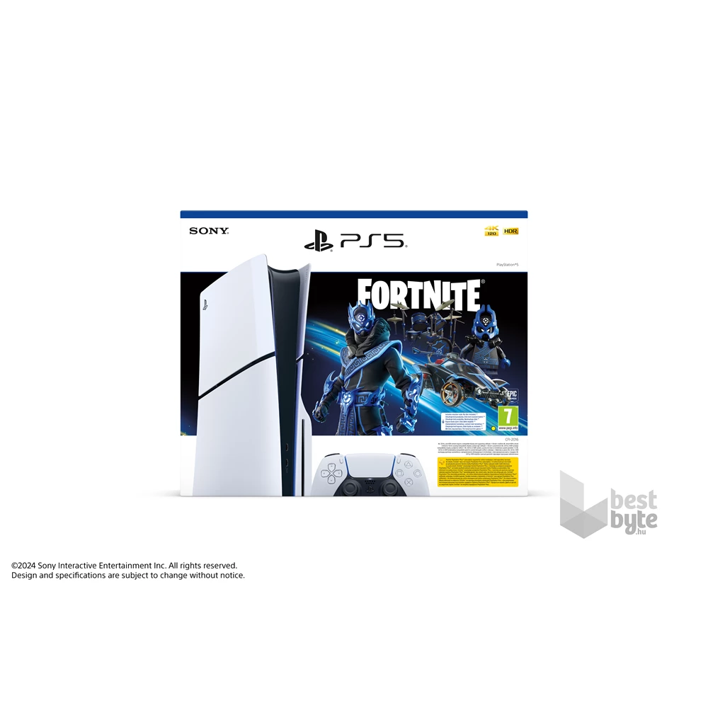 PlayStation®5 1TB lemezes (slim) Fortnite Bundle játékkonzol csomag