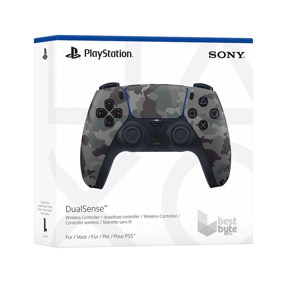 Sony 2808308 PlayStation®5 DualSense™ Grey Camouflage vezeték nélküli szürke terepszínű kontroller