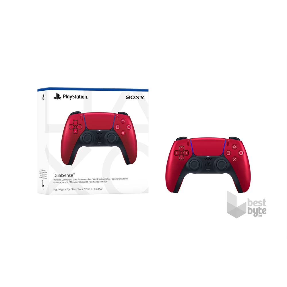 Sony 2808852 PlayStation®5 DualSense™ PS4/PS5 vezeték nélküli Volcanic Red piros kontroller