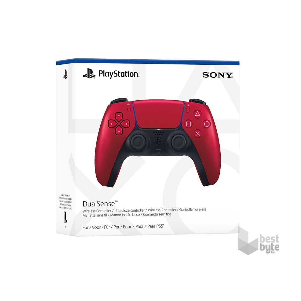 Sony 2808852 PlayStation®5 DualSense™ PS4/PS5 vezeték nélküli Volcanic Red piros kontroller