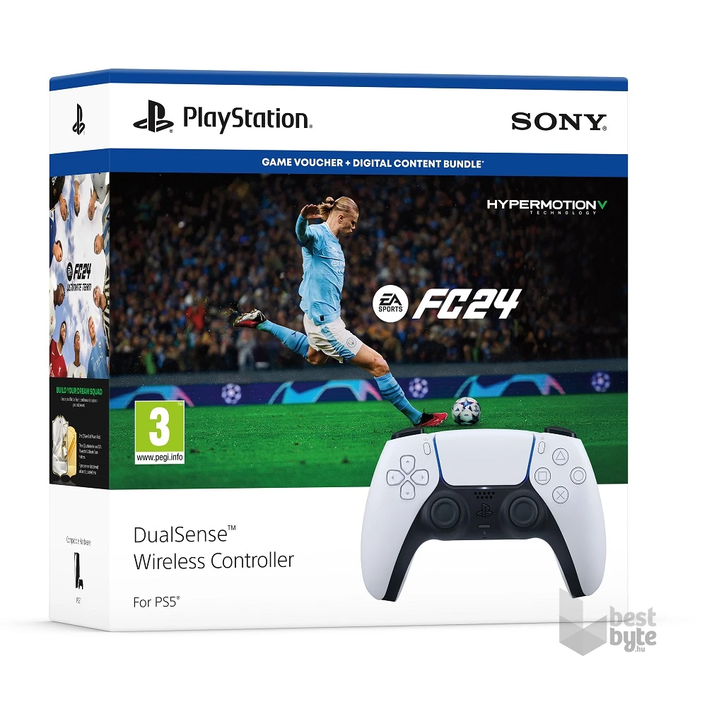 PlayStation®5 DualSense™ vezeték nélküli kontroller + EA Sports FC 24 PS5 játékszoftver
