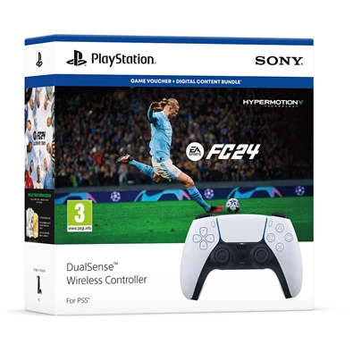 PlayStation®5 DualSense™ vezeték nélküli kontroller + EA Sports FC 24 PS5 játékszoftver
