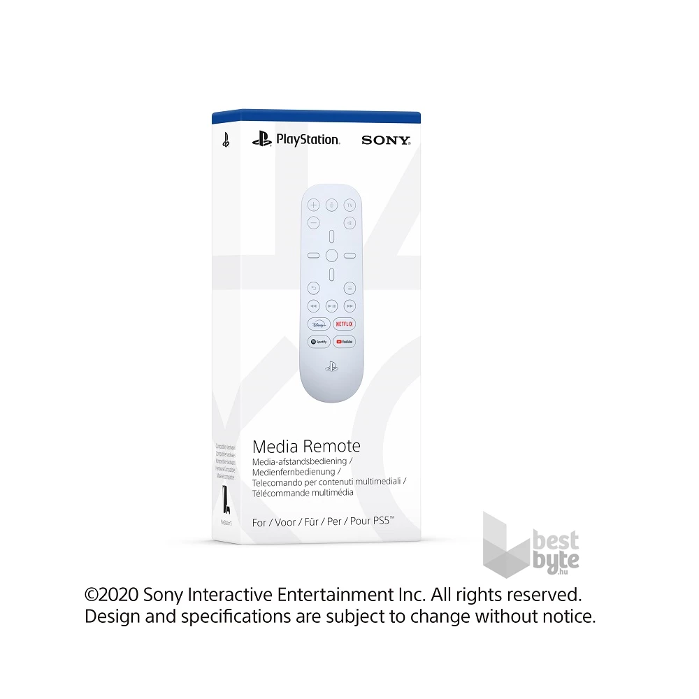PlayStation®5 Media Remote konzol távirányító