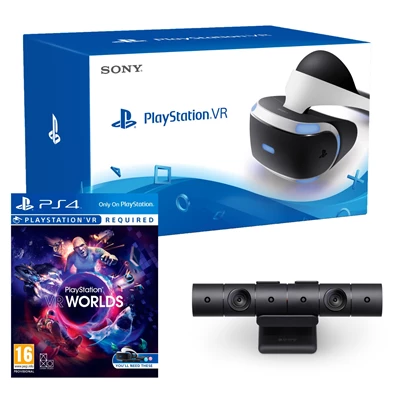 PlayStation VR V2 + Kamera + VR Worlds csomag