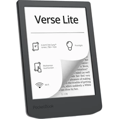 PocketBook PB619 VERSE LITE Midnight 6" (512MB/8GB, 1000mAh, wifi, USB-C) E-Book olvasó PocketBook PB619 VERSE LITE Midnight 6" (512MB/8GB, 1000mAh, wifi, USB-C) E-Book olvasó