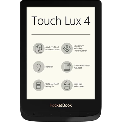 Pocketbook PB627-H-WW Touch Lux 4 fekete E-Book olvasó