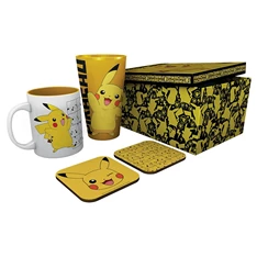 Pokémon "Pikachu" 400ml pohár + 320ml bögre + alátét csomag