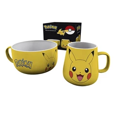 Pokémon "Pikachu" reggeliző készlet (385ml bögre + 860ml müzlis tál)