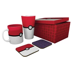 Pokémon "Pokéball" 400ml pohár + 320ml bögre + alátét csomag