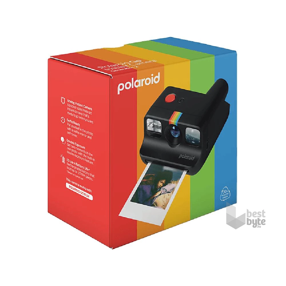 Polaroid GO gen2 analog instant fekete fényképezőgép