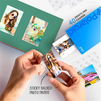 Polaroid Mint P-POLSP02BL kék instant fényképezőgép és fotónyomtató