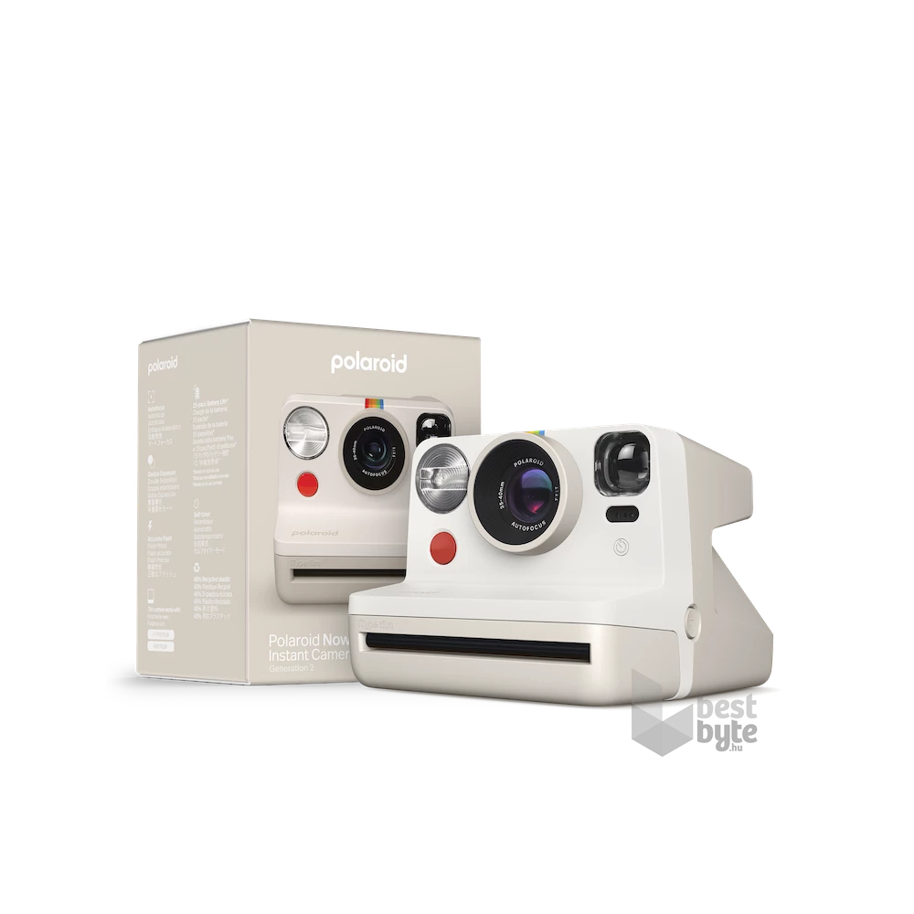 Polaroid Now Generation 2 - Vintage White instant fényképezőgép