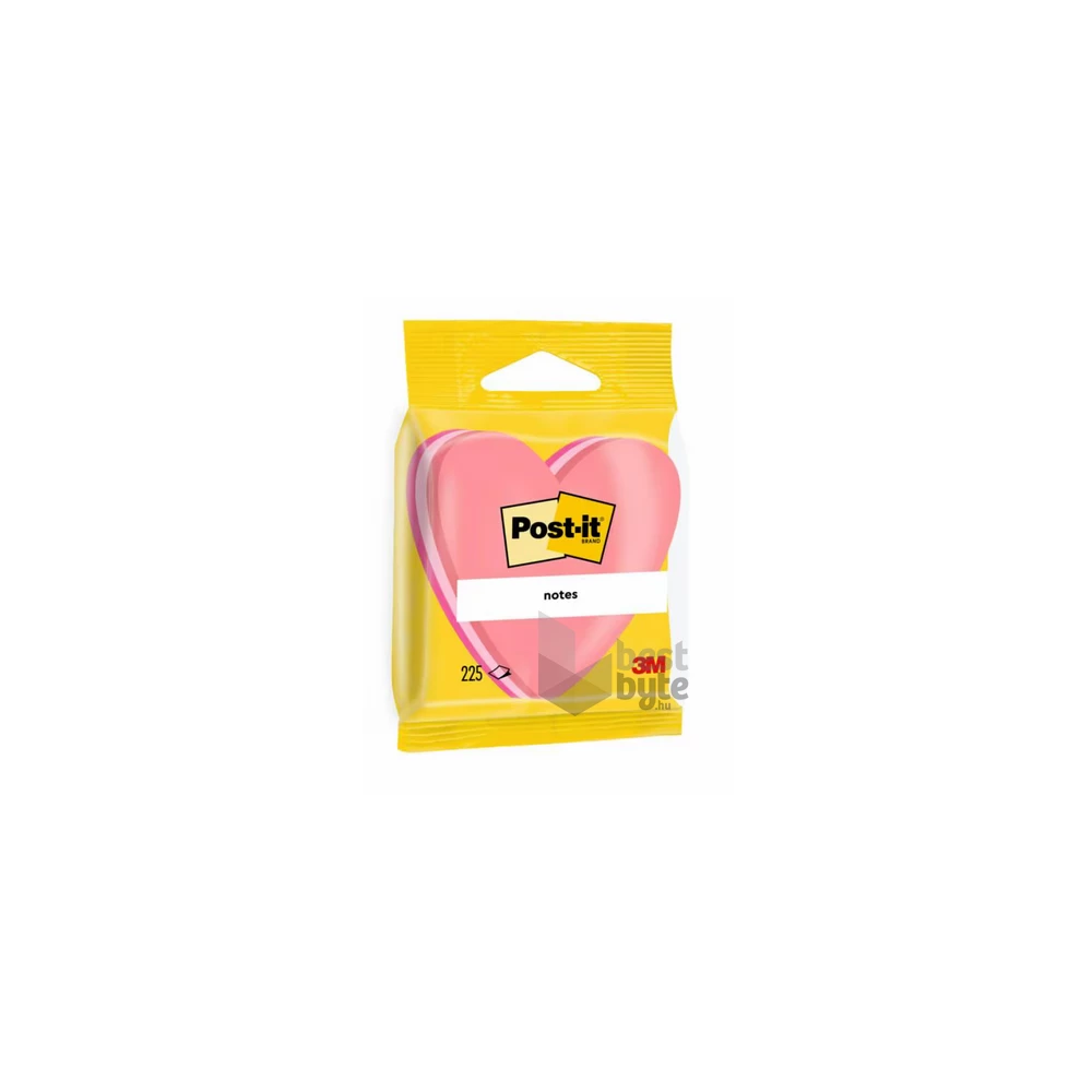 Post-it szív alakú öntapadós jegyzettömb