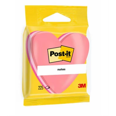 Post-it szív alakú öntapadós jegyzettömb
