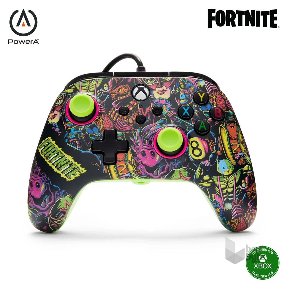 PowerA XBGP0438-02 Advantage Xbox Series X|S/Xbox One/PC vezetékes Fortnite Glow kontroller ( A )