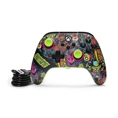 PowerA XBGP0438-02 Advantage Xbox Series X|S/Xbox One/PC vezetékes Fortnite Glow kontroller ( A )