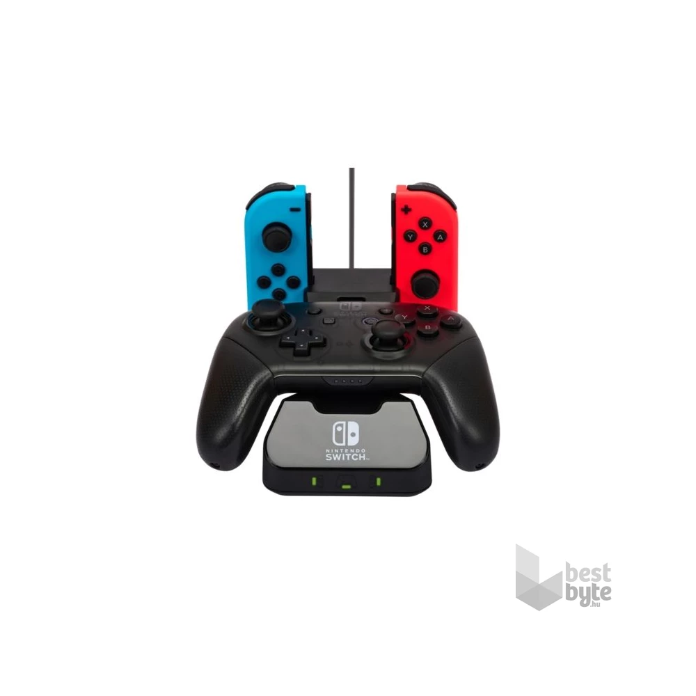 PowerA 1525991-01 Nintendo Switch/Lite/OLED Charging Base fekete kontroller töltőállomás (Újracsomagolt)