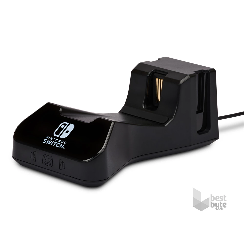 PowerA 1525991-01 Nintendo Switch/Lite/OLED Charging Base fekete kontroller töltőállomás (Újracsomagolt)