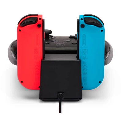 PowerA 1525991-01 Nintendo Switch/Lite/OLED Charging Base fekete kontroller töltőállomás (Újracsomagolt)